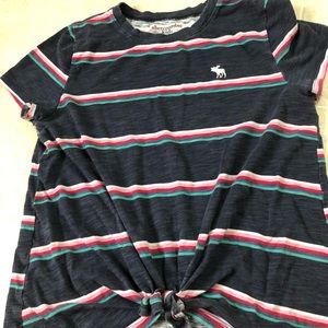 abercrombie kids tie-front tee